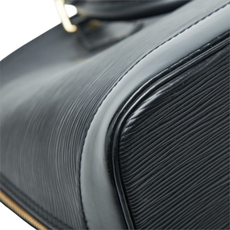 Louis Vuitton Epi Alma Handbag Noir Black Leather — view 7