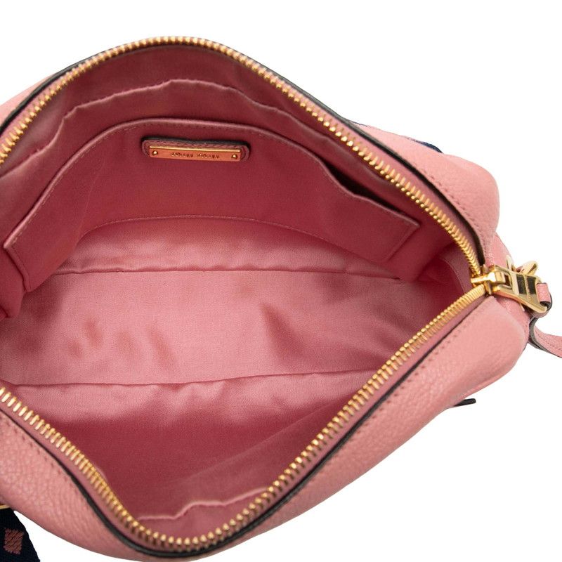 Miu Miu Madras Crossbody Shoulder Bag Pink Leather — view 4