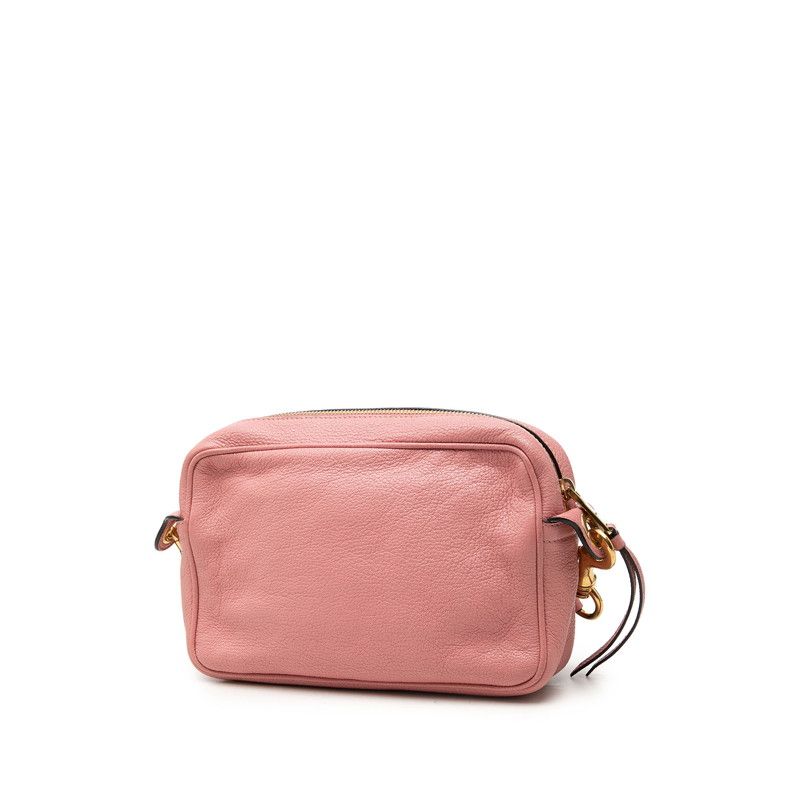 Miu Miu Madras Crossbody Shoulder Bag Pink Leather — view 2