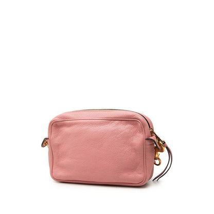 Miu Miu Madras Crossbody Shoulder Bag Pink Leather — view 2