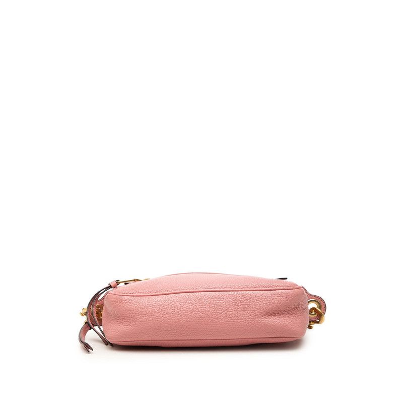 Miu Miu Madras Crossbody Shoulder Bag Pink Leather — view 3
