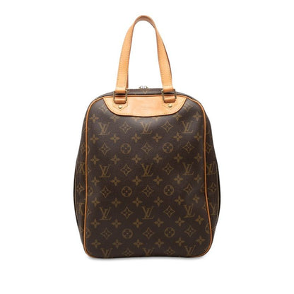 Louis Vuitton Monogram Excursion Handbag Brown Leather