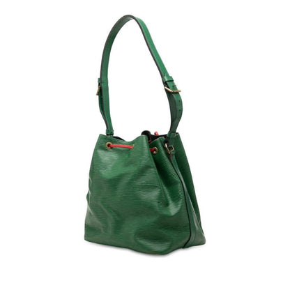 Louis Vuitton Epi Petit Noet Shoulder Bag Bicolor Green Red Leather — view 2