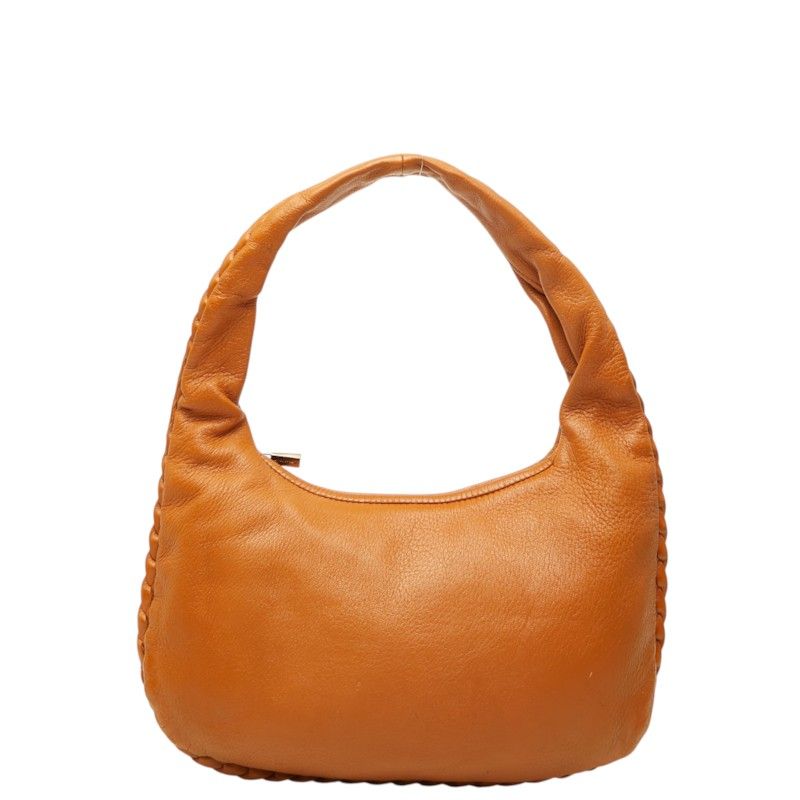 Bottega Veneta Intrecciato Handbag Brown Leather