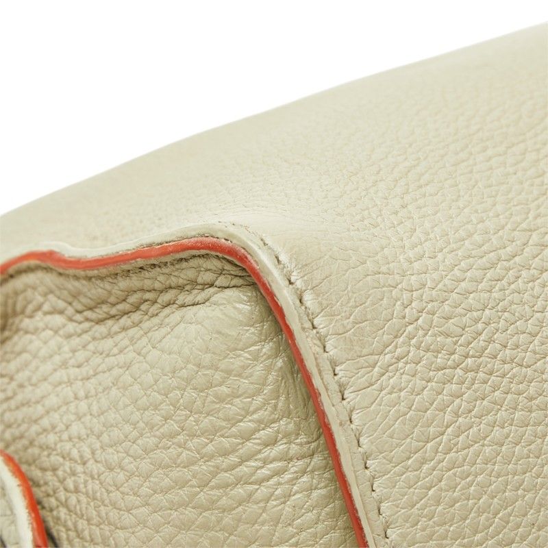 Fendi Selleria Ray Shoulder Bag Gray Beige Leather — view 5
