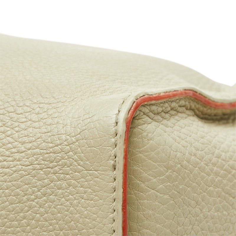 Fendi Selleria Ray Shoulder Bag Gray Beige Leather — view 6