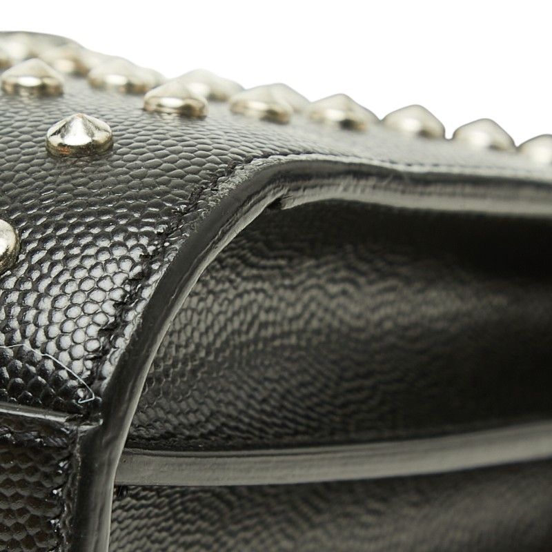 Saint Laurent Sac de Jour Nano Studs 2-Way Shoulder Bag Black Leather — view 4