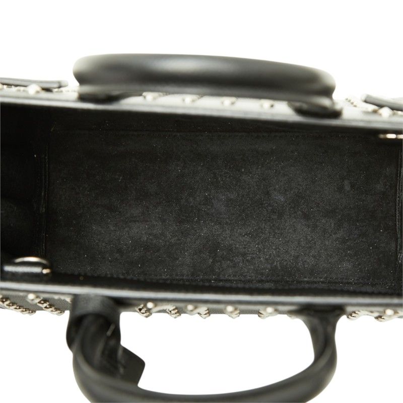 Saint Laurent Sac de Jour Nano Studs 2-Way Shoulder Bag Black Leather — view 8