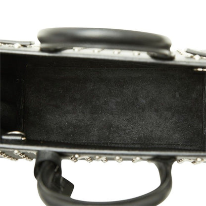 Saint Laurent Sac de Jour Nano Studs 2-Way Shoulder Bag Black Leather — view 8