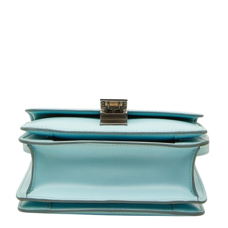 Celine Classic Box Crossbody Shoulder Bag Blue Leather — view 3