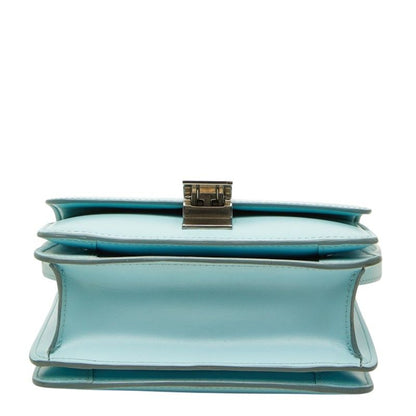 Celine Classic Box Crossbody Shoulder Bag Blue Leather — view 3