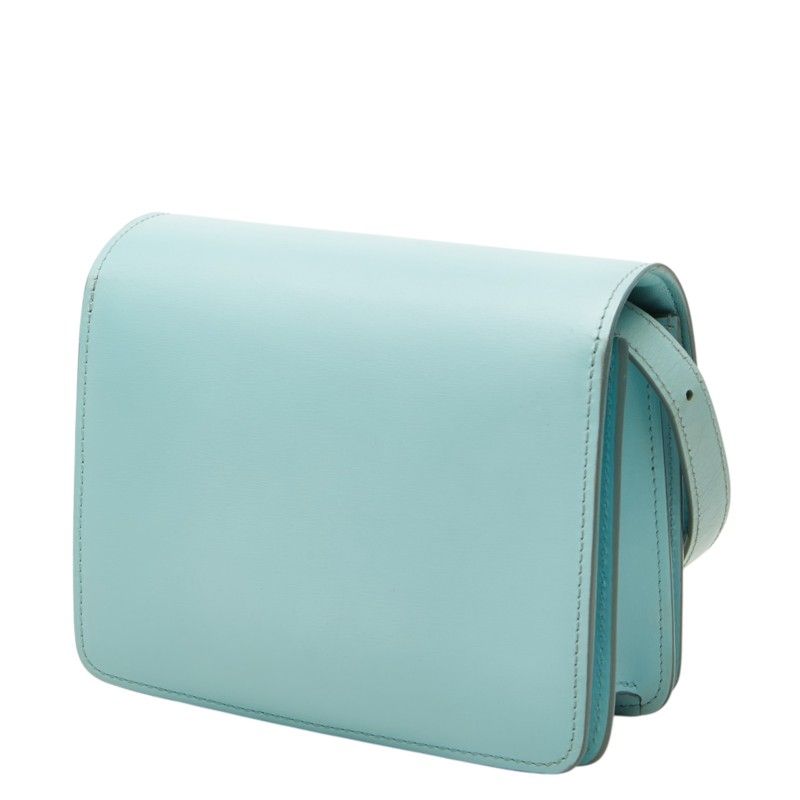 Celine Classic Box Crossbody Shoulder Bag Blue Leather — view 2