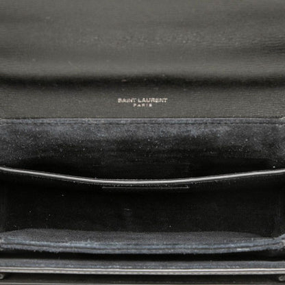 Saint Laurent Belle Chasse 2-Way Shoulder Bag Black Leather — view 4