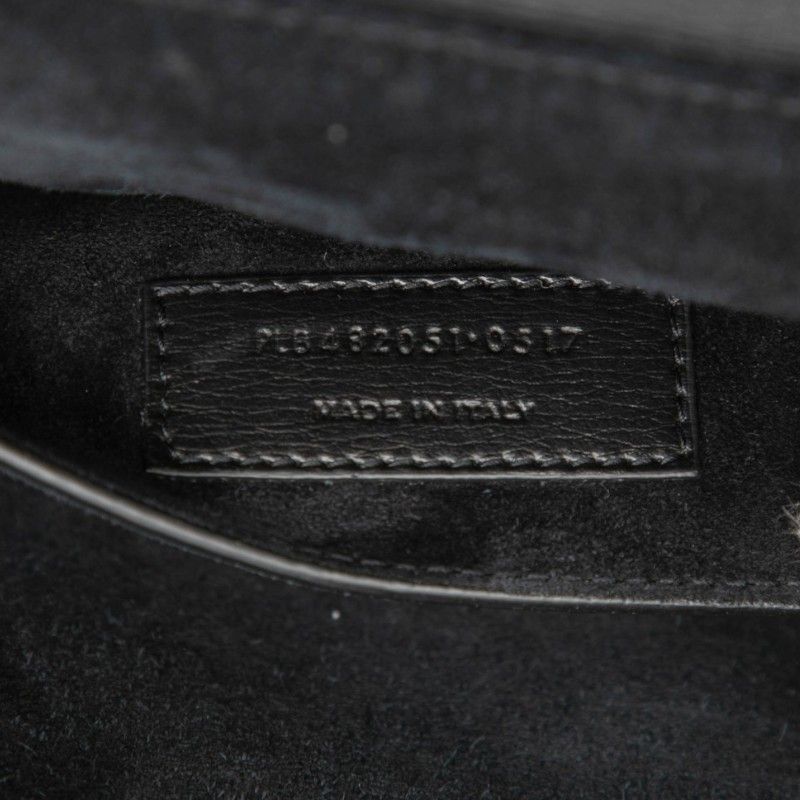Saint Laurent Belle Chasse 2-Way Shoulder Bag Black Leather — view 6