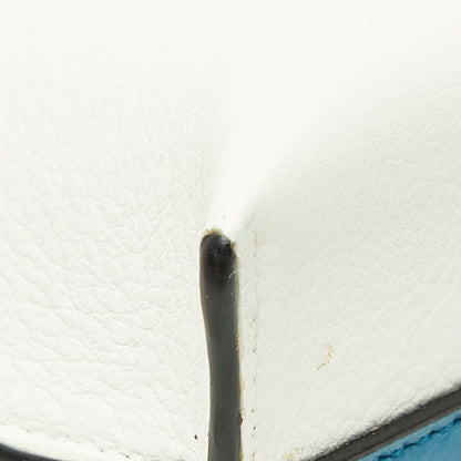 Loewe Anagram T Pouch Cowboy Clutch Blue White Black Leather — view 5