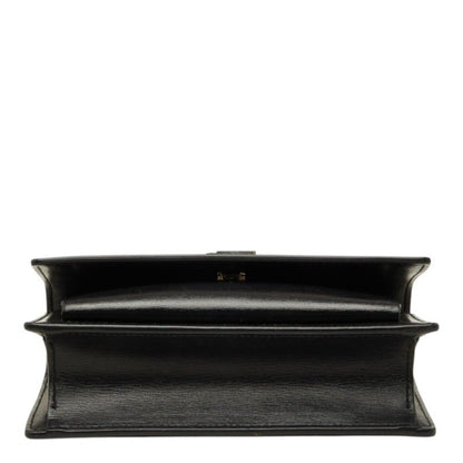 Saint Laurent Cassandra Sunset YSL Logo Chain Shoulder Bag Black Silver Leather — view 3