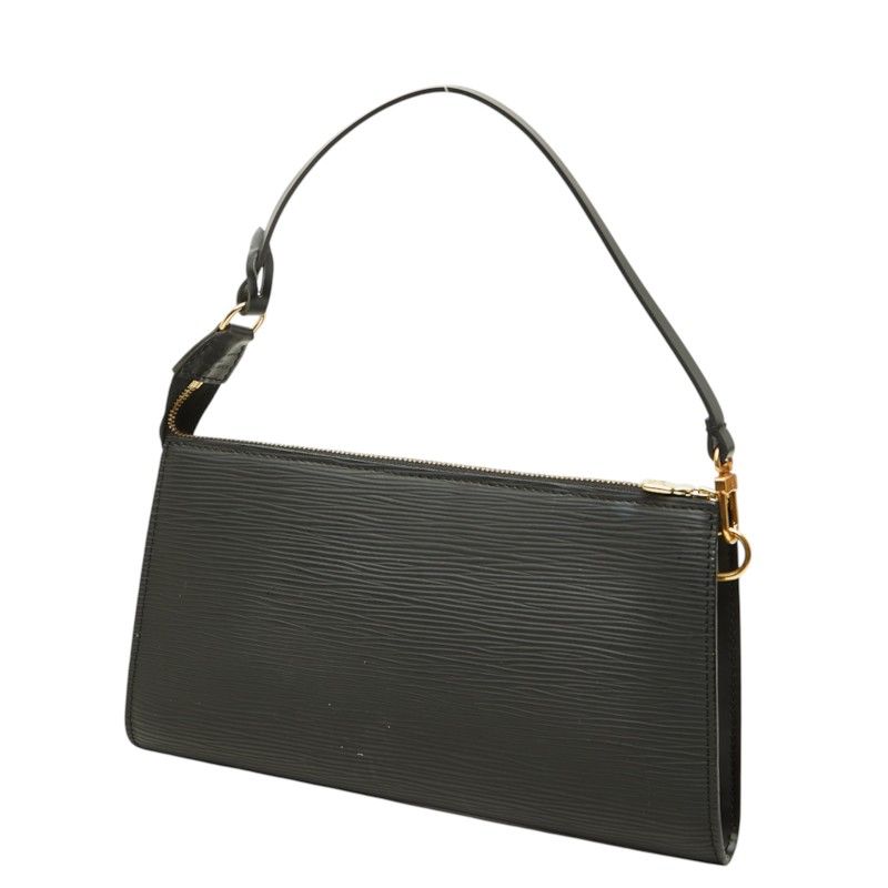 Louis Vuitton Epi Pochette Soir Pouch Handbag Noir Black Leather — view 2