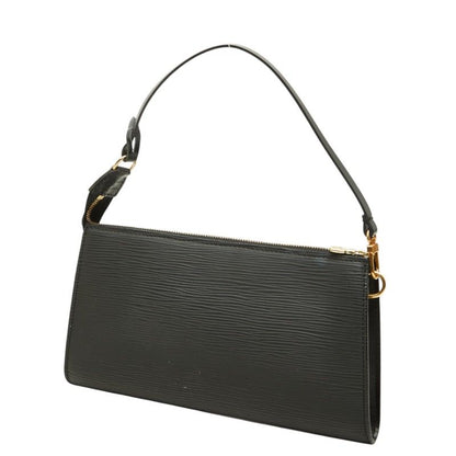 Louis Vuitton Epi Pochette Soir Pouch Handbag Noir Black Leather — view 2