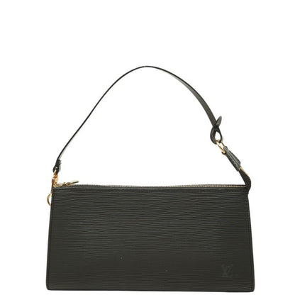Louis Vuitton Epi Pochette Soir Pouch Handbag Noir Black Leather