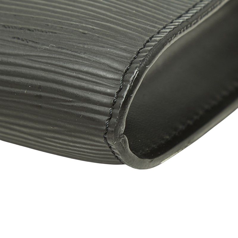 Louis Vuitton Epi Pochette Soir Pouch Handbag Noir Black Leather — view 4