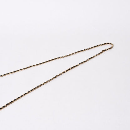 Chanel Chain Wallet CC Logo Caviar Leather Black Gold Shoulder Bag — view 5