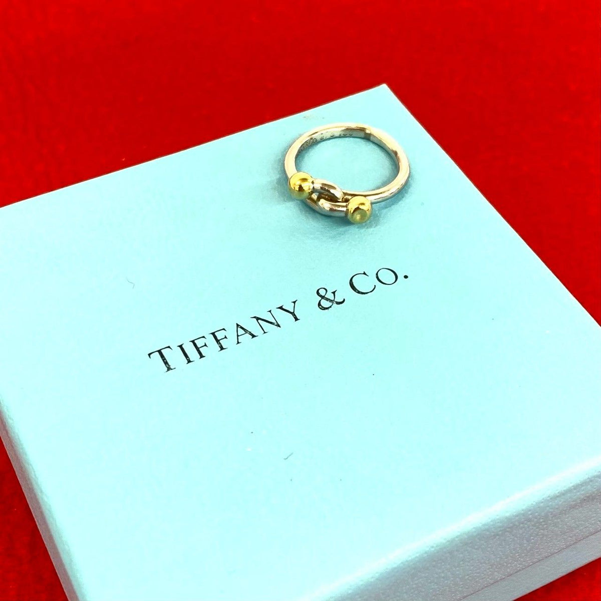 Tiffany & Co Vintage Hook Eye Ring Silver No Gold