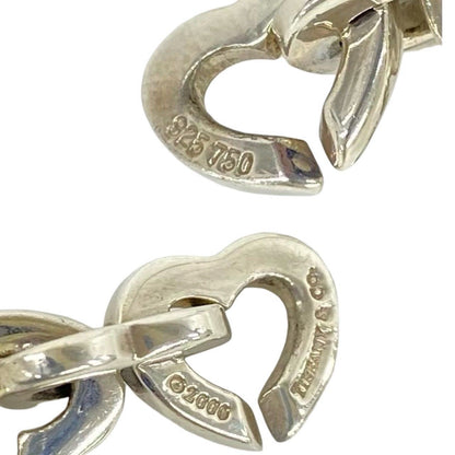 Tiffany & Co Heart Link Bracelet Silver Chain Bangle — view 3