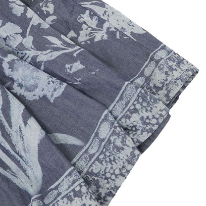 Dior Indigo Discharge Chambray Skirt Blue — view 5