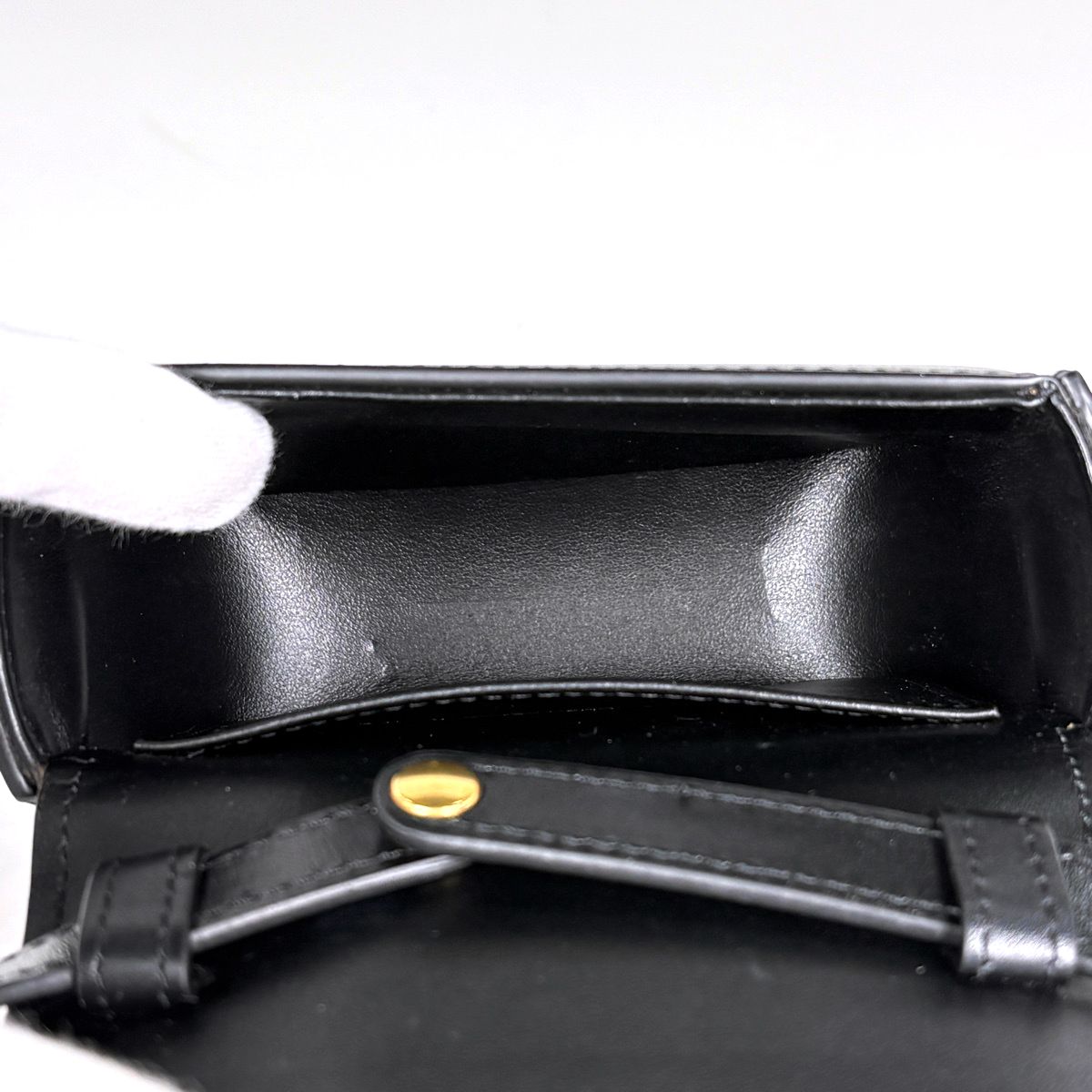 Celine Mini Claude Shoulder Bag Triomphe Black — view 7