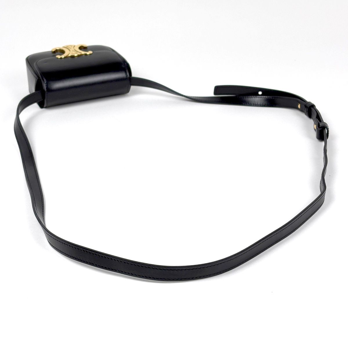 Celine Mini Claude Shoulder Bag Triomphe Black — view 4