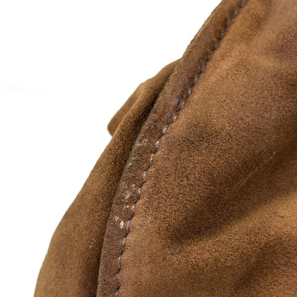 Miu Miu Tote Shoulder Bag Suede Brown — view 4