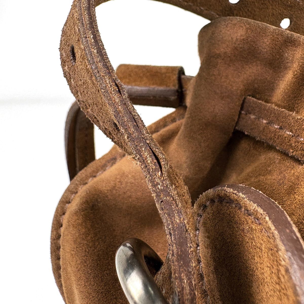 Miu Miu Tote Shoulder Bag Suede Brown — view 6