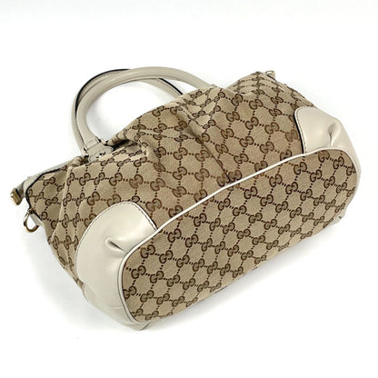 Gucci Handbag GG Pattern Sookie 2-Way Canvas Beige — view 2