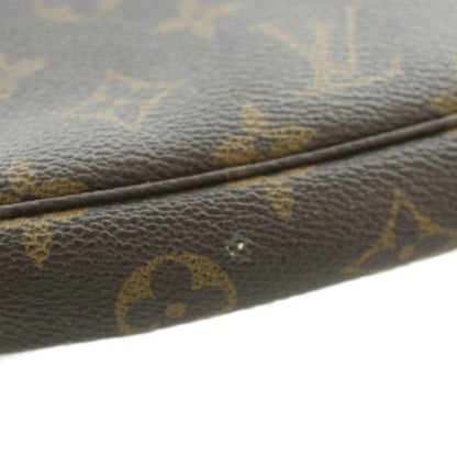 Louis Vuitton Monogram Pochette Soir Handbag Canvas Logo Brown — view 8