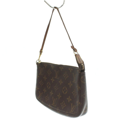 Louis Vuitton Monogram Pochette Soir Handbag Canvas Logo Brown — view 2