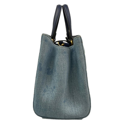 Gucci Tote Bag GG Marmont Light Blue Navy Faux Pearl Leather — view 2