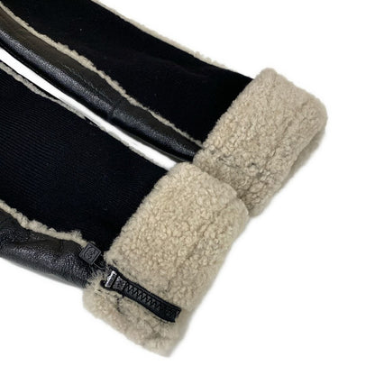 Chanel Jacket L Sport Line Black White Winter Shearling 42 — view 8