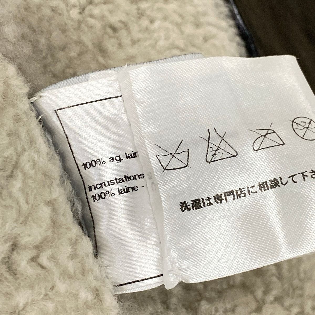 Chanel Jacket L Sport Line Black White Winter Shearling 42 — view 5