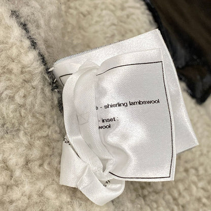 Chanel Jacket L Sport Line Black White Winter Shearling 42 — view 6