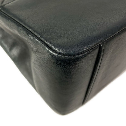 Chanel Handbag Quilted Black Gold CC Logo Lambskin — view 7