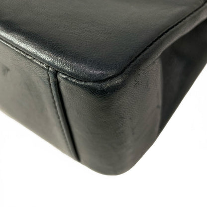 Chanel Handbag Quilted Black Gold CC Logo Lambskin — view 6