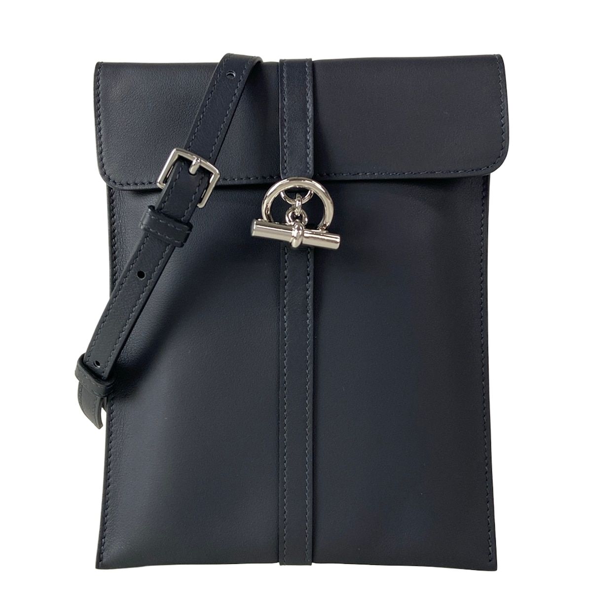 Hermes Shoulder Bag Glenan to Go Ardoise Silver
