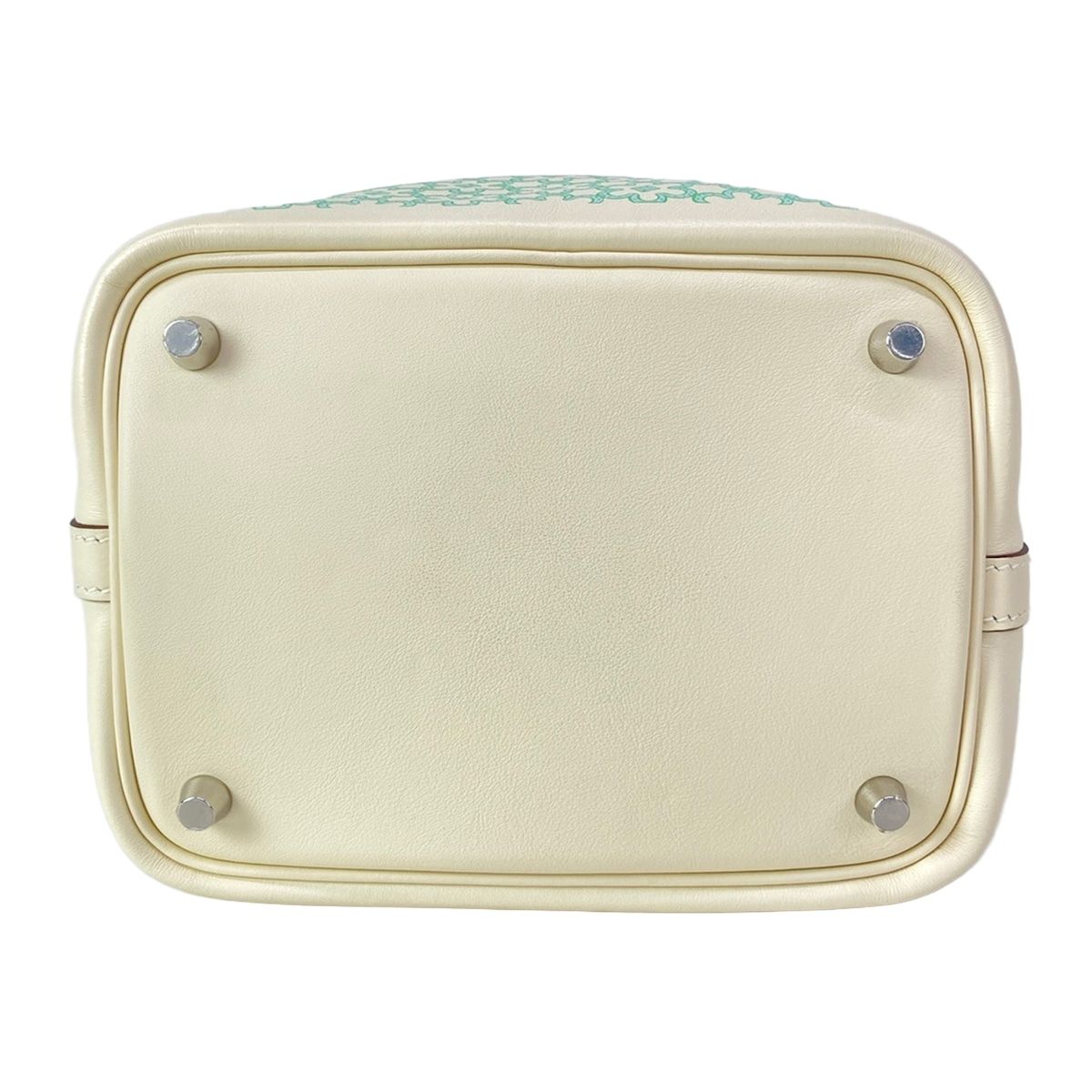 Hermes Handbag Picotin Lock PM Lucky Daisy Nata Vert Silver — view 5