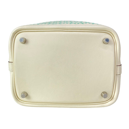 Hermes Handbag Picotin Lock PM Lucky Daisy Nata Vert Silver — view 5