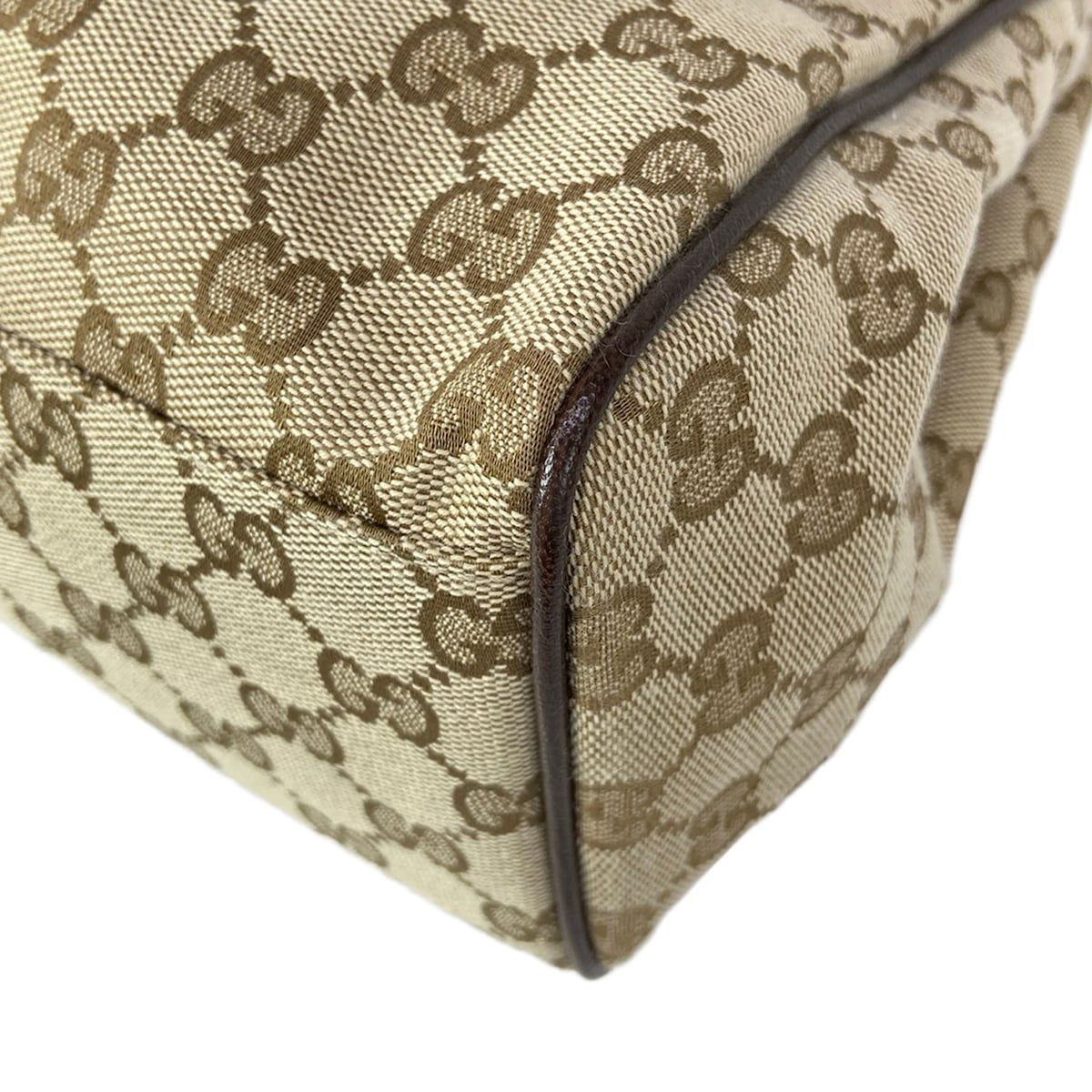 Gucci Handbag Paparazzo Top Handle Bag Beige Dark Green Multi Leather — view 6