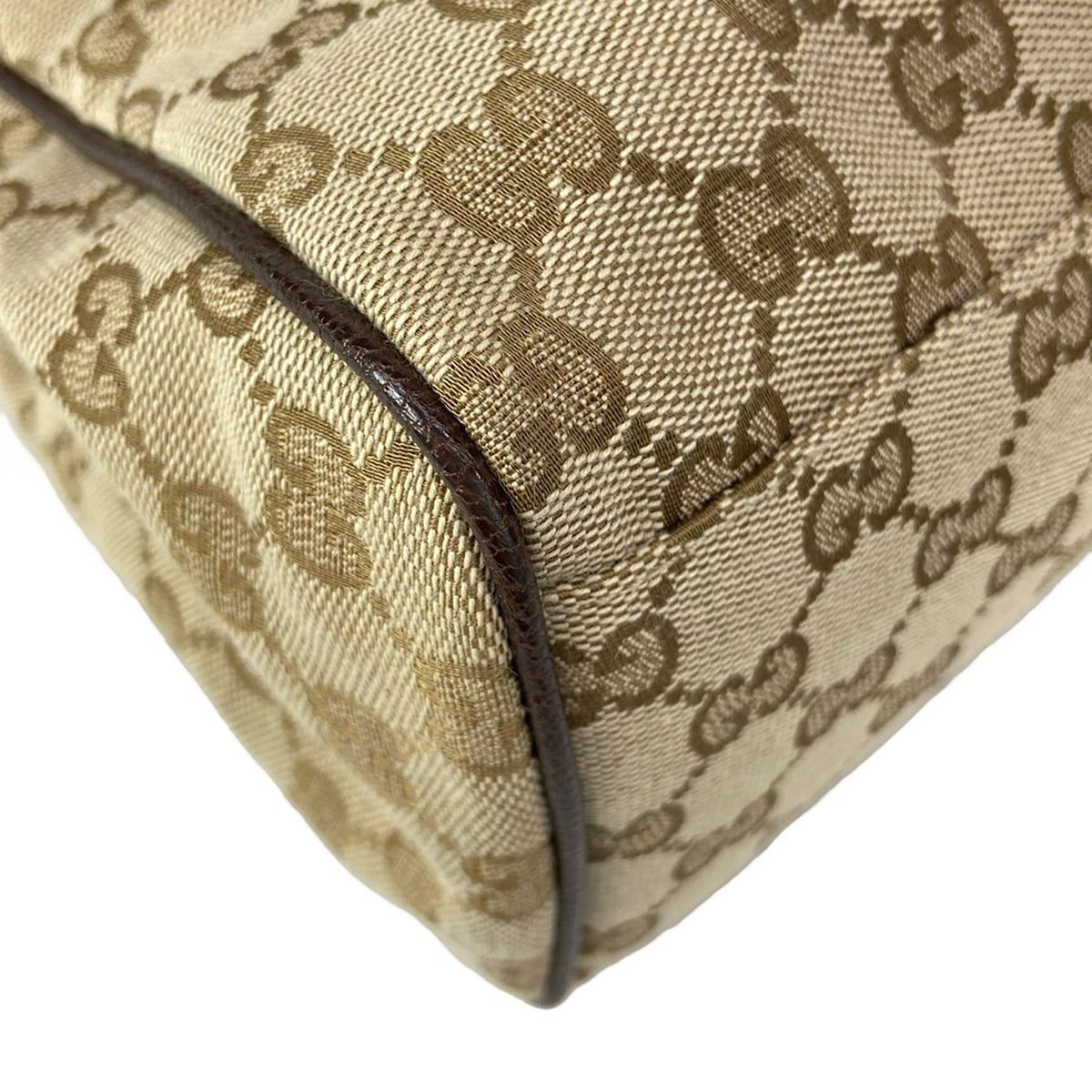 Gucci Handbag Paparazzo Top Handle Bag Beige Dark Green Multi Leather — view 7