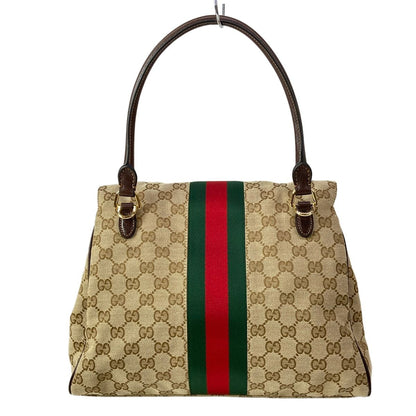 Gucci Handbag Paparazzo Top Handle Bag Beige Dark Green Multi Leather — view 3