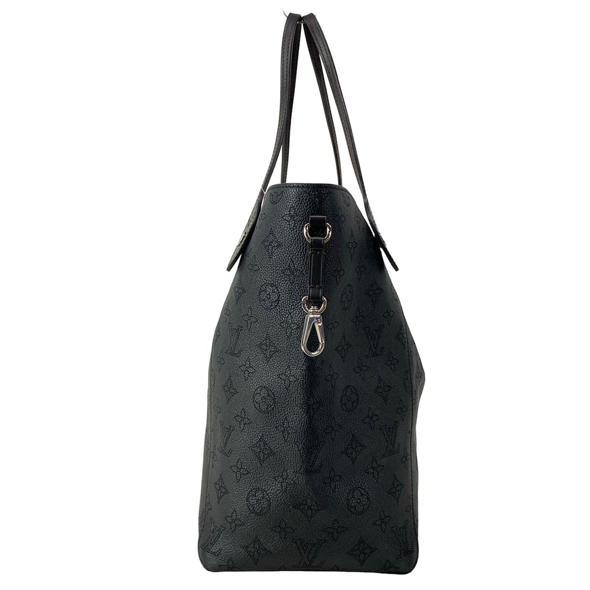 Louis Vuitton Tote Bag Mahina Hina MM Noir Leather — view 2