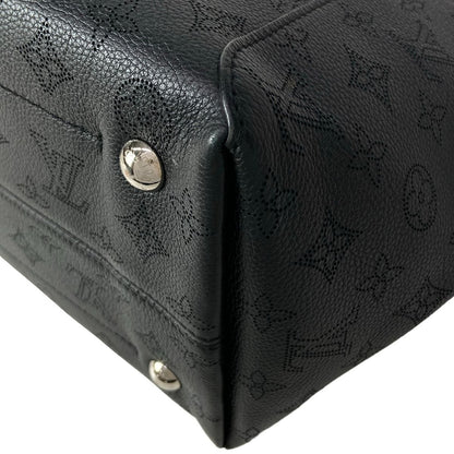 Louis Vuitton Tote Bag Mahina Hina MM Noir Leather — view 8