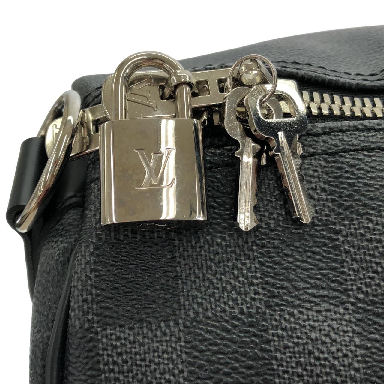 Louis Vuitton Damier Graphite Keepall Bandouliere 45 Boston Bag — view 4